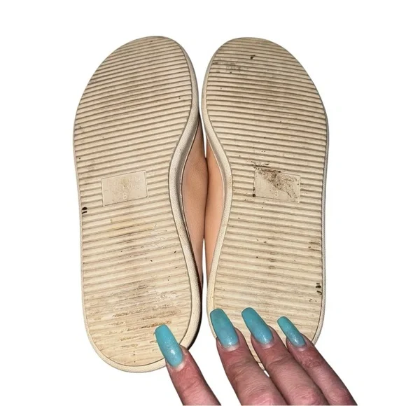 EILEEN FISHER Sydney Slip On Washed Leather Comfort Sneakers Blush Pink Size 8 - Picture 13 of 15